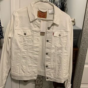 Levi’s Strauss white jean jacket, size L